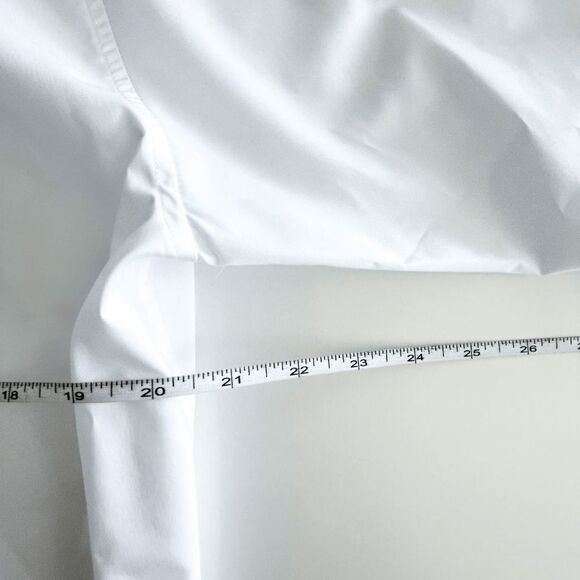 Town & Country Mens Button Down Shirt Long Sleeve Classic Fit White Medium - Picture 7 of 7